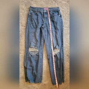 Edikted Blue Distressed Women Jeans
